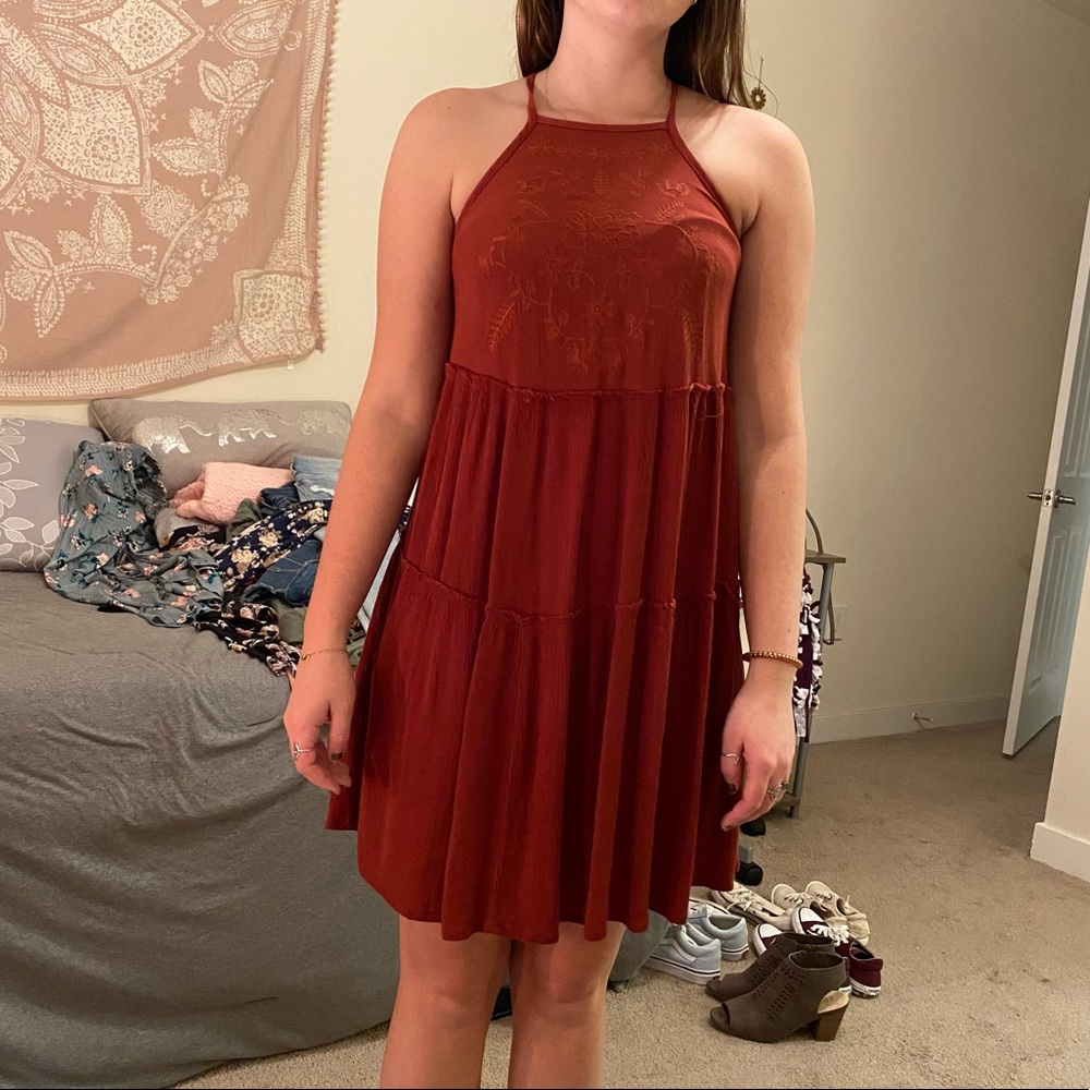 Rust colored dress